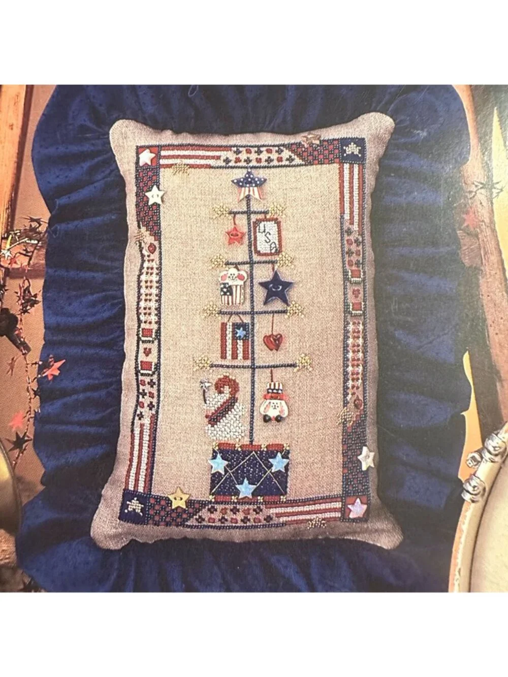 Treasured America Cross-Stitch Pattern Book By Mill Hill